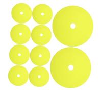 TOGEVAL 10pcs Soccer Training Markers High Visibility Non Skid Flat Discs for Speed and Agility Practice for Football Fields Gyms Classrooms Backyards