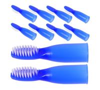 TOGEVAL 10Pcs Soft Bristle Mini Toothbrush with Short Ergonomic Handle Portable Safety Toothbrush for Prisons Rehabilitation Centers Design for Easy Disinfection and Comfortable Grip