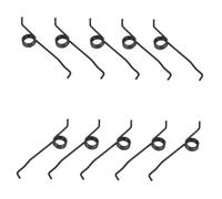 TOGEVAL 10pcs Stainless Steel Button Springs for Tape Recorder Replacement Metal Trigger Key Controller Parts Easy Installation for Fishing Pole Repair Tool Kit