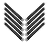 TOGEVAL 10pcs Storage Round Tube Posters Poster Shipping Tube Blueprint Storage Clear Plastic Art Print Mailing Chinese Couplets Container Tubing Heavy-duty Black