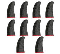 TOGEVAL 10pcs Sweat Finger Cots Flexible Comfortable Thin Finger Covers for Touchscreen Use Game Supplies for Breathable Protection