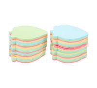 TOGEVAL 10pcs Tearable Self Stick Memo Pads Cute Note Stickers for Office School Home Refrigerator Marking Recording with Sturdy Paper
