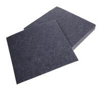 TOGEVAL 10pcs Thick Interlocking Carpet Tiles Protective Floor Mat Mat for DIY Flooring Squares for Office Bedroom Modern Grey