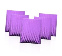 TOGEVAL 10pcs Thickened Purple Bubble Mailers Portable Shipping Bags with Self Adhesive Seal Shaking Padded Envelopes for Phones Jewelry Cosmetics Protection