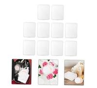 TOGEVAL 10pcs Transparent Small Storage Boxes for Makeup Sponge Puff and Earring Organizer Compact Plastic Containers for Cosmetics and Jewelry Portable for Daily Use and Travel