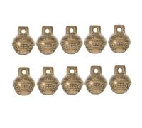 TOGEVAL 10pcs Vintage Antique Copper Pet Bells for Cat Dog Collars Multipurpose Crafting DIY Home Decor Christmas Holiday Jingle Bell Charms