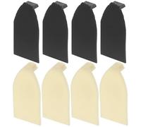 TOGEVAL 10pcs Violin Bow Tips Plastic Repair Kit Violin and Viola Accessories for String Instrument with Black and White Caps for Musician Use