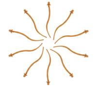 TOGEVAL 10pcs Waterproof Parakeet Perches Bird Stand Bars for Cage Accessories Universal Parrot Standing Rack Suitable for Cockatiels Budgies and Small Birds