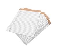 TOGEVAL 10pcs White Legal Pads Notepads Double-sided Lined Paper Portable Perforated Writing Pads for School Office Business To-do List and Daily Notes