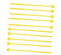 TOGEVAL 12-pack Kids Drumsticks Handheld Educational Drum Toy for Boys and Girls Large Yellow Teaching Aids for Early Learning
