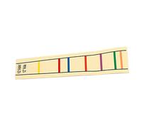 TOGEVAL 12 Viola Fingerboard Sticker Label Light Yellow Viola Fret Guide Marker for Beginner Students Practicing Single Sheet Finger Guide Sticker for Finger Position