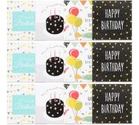 TOGEVAL 120pcs Birthday Greeting Cards Bulk Pack, Blank Happy Birthday Cards Assortment for Party Decorations and Packaging, Suitable for Employees and Family Celebration