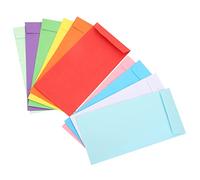 TOGEVAL 120pcs Cash Envelopes with Self Adhesive Strip Budget Envelopes for Money Saving Challenge Tips Checks and Item Storage