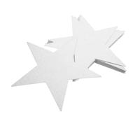 TOGEVAL 120pcs Glitter Star Cutouts Paper Decorations for Craft DIY Projects Shiny Silver Five-pointed Stars Confetti for Bulletin Board Classroom Wall and Party Ornament