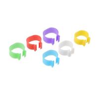 TOGEVAL 120Pcs Poultry Marking Rings Random Color Openable Foot Bands for Chickens Ducks Roosters Comfortable Non-Toxic Identification Bands for Breeding and Farm Management Random Color