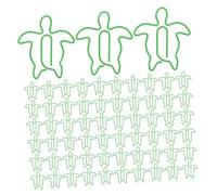 TOGEVAL 120pcs Sea Turtle Shaped Metal Paper Clips Cute Animal File Clamps Decorative Office School Desk Accessories for Document Organization and Gift