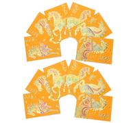 TOGEVAL 120pcs Yellow Vietnamese Style Year Red Envelopes Horse Year Spring Festival Money Packets Traditional Lucky Hong Bao for Wedding Birthday Celebration