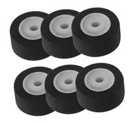 TOGEVAL 12pcs Cassette Tape Pinch Roller Bearing Plastic Replacement for Radio Recorder Video Player Compact Repair Accessory