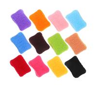 TOGEVAL 12pcs Colorful Elastic Hair Ties Thick Wide Seamless Hair Bands Ponytail Holders Stretch Ropes for Women Girls Accessories