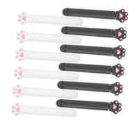 TOGEVAL 12pcs Cute Cat Claw Sealing Clips for Food Bags Portable Snack Bag Clamps in Black White Cartoon Animal for Fresh Food Storage and Travel Use