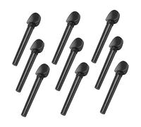 TOGEVAL 12pcs Ebony Violin Tuning Pegs Oud Tuning Pegs Non-slip Knob Black for Classical Instruments