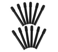 TOGEVAL 12pcs Eyebrow Pencil Extender with Gentle Brush Fit Holder for Various Brands Portable and Lightweight Makeup Tool for Natural Brow Grooming and Travel Touchups
