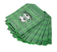 TOGEVAL 12pcs Football Party Bags Durable Non Woven Tote Pouches for Sports Themed Events for Candy Treats and Party Favors for Birthdays and Celebrations