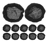 TOGEVAL 12pcs Headphone Ear Pads Covers Headphone Covers Replacement Elastic Fabric Black Reusable Washable for Gaming and Aviation