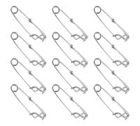 TOGEVAL 12pcs Heavy Duty Stainless Steel Fishing Snap Clips with Open and Closed Eye Connectors Rust-resistant Sea Fishing Buckles for Tuna and Crankbait Compact Saltwater Lure Swivels for