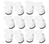 TOGEVAL 12Pcs Hot Water Bottle Rubber Stoppers with 18Mm Seal Rings, High-Temperature Resistant Leak-Proof Replacement Plugs for Small Hot Water Bags, Winter Use