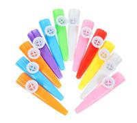 TOGEVAL 12pcs Kazoo Musical Instruments for Boys and Girls Educational Boy Plaything Random Colors for Guitar and Ukulele Accompaniment Creative Fun