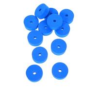 TOGEVAL 12Pcs Lake Blue Cymbal Felt Pads Non Slip Washers Drum Repair Kit Fit for Hi Hats Crashes Durable Instrument Accessories