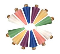 TOGEVAL 12pcs Nail Pen Tips Rhinestone Picker Dual-ended Dotting Pen Set with Replacement Wax Heads for Nail Art Diy Decoration Tools