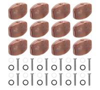 TOGEVAL 12pcs Plastic Guitar Tuning Peg Buttons with Red Agate Handle for Acoustic and Electric Guitars, Musical Instrument Accessories Suitable for Beginner Guitarists and Everyday