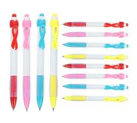 TOGEVAL 12pcs Practical Ballpoint Pens with Comfortable Grip and Smooth Writing, Portable Plastic Press Ballpoint Pens, Delicate Style for Office and School Use