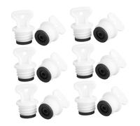 TOGEVAL 12pcs Replacement Water Bag Plugs Water Bag Sealing Plugs Rubber Bottle Stoppers Rubber Sack Sealing Caps White