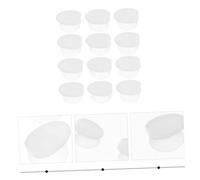 TOGEVAL 12Pcs Silicone Lip Brush Protective Covers Lost Dustproof Head Caps for Lip Mask Applicator Small Makeup Accessories