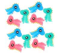 TOGEVAL 12Pcs Silicone Pencil Caps Cartoon Animal Design Adorable Pencil Protectors Extenders for School Writing Fun Pens Decorative Protective Sleeves for Boys