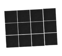 TOGEVAL 12pcs Soft Microfiber Cleaning Cloths for Guitar Violin Piano String Instruments Reusable Polishing Wipes Scratch-resistant Black