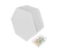 TOGEVAL 12Pcs Sound Absorbing Mats for Soundproofing Design Wall Panels Easy Install Acoustic Insulation for Home and Office Durable Pure White