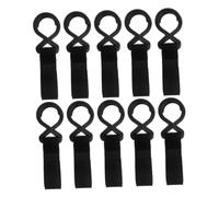 TOGEVAL 12pcs Stroller Walker Hooks with Nylon Hook and Loop Fastener Quick-Install Hanging Clips for Diaper Bags Shopping Bags and Walker Accessories