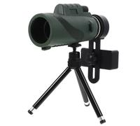 TOGEVAL 12x50 Monocular Telescope with Wide Angle Lens, Shock-proof and Nightwatching Features, Includes Aluminum Tripod and Smartphone Adapter for Camping and Sightseeing