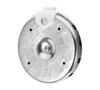 TOGEVAL 13-hole Tone Note Guitar Violin Bass Tuner F-f Pitch Calibration Pipe Silver for String Instrument Practice