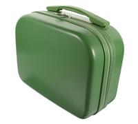 TOGEVAL 14 Inch 2 Pack Makeup Storage Case PC Hard Shell Lightweight Cosmetic Organizer with Green Finish for Office and School Use