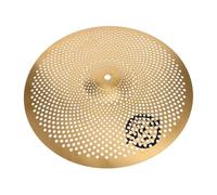 TOGEVAL 14 Inch Quiet Cymbals Set for Drum Kit Low Volume Hi-hat Perforated Design Noise Reduction Suitable for Beginners Artists and Public Practice