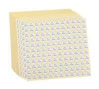 TOGEVAL 150 Sheets Round Qc Passed Self-Adhesive Labels for Packaging and Shipping Strong Adhesive Inspection Stickers for Warehouse Organization White Sticky Quality Control Tags