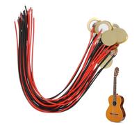 TOGEVAL 15pcs Brass Piezoelectric Discs with Wire Pre-wired Acoustic Instrument Pickups for Guitar Drum Triggers Contact Microphone Easy Installation Piezo Amplifier Transducers