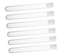 TOGEVAL 15pcs Clear Plastic Eyelash Brush Tubes with Caps for Travel Makeup Brush Storage Open Design for Easy Cleaning and Protection Multipurpose Containers for Mascara Beads and