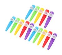 TOGEVAL 15pcs Colorful Plastic Kazoos for Lightweight Musical Instruments for Classroom Performance Beginner Friendly Kazoo Yellow Green Blue Red Purple Versatile Music Accompaniment