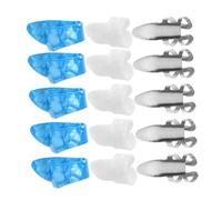 TOGEVAL 15pcs Guitar Finger Cots Set Metal Guitar Pick Some for Playing Pick for Stringed Musical Instrument Finger Thumb Thumb and Grip Random Color